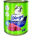 Корм влажный Dingo сочные кусочки мяса с говядиной в желе для взрослых собак 850г