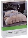 Комплект постельного белья 1,5-спальный Milando Нежность тенсель цвет: бежевый/серый, 4 предмета