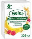 Каша жидкая многозерновая молочная Heinz с бананом и малиной, с 6 месяцев, 200 мл