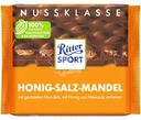 Шоколад молочный Ritter Sport солёный миндаль и мёд, 100г