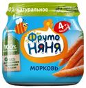 Пюре овощное ФРУТОНЯНЯ Морковь, с 4 месяцев, 80г