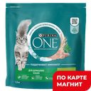 PURINA ONE Корм д/кош дом сух индейка 1,5кг (Нестле):6