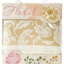 Полотенце махровое Акация-2 цвет сливочный, в коробке, 50х100см