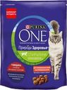 Корм сухой для взрослых кошек PURINA ONE Superfood с говядиной, для стерилизованных, 680г