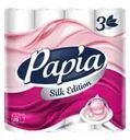 Туалетная бумага "Silk Edition", Papia, с экстрактом шёлка, 3 слоя, 16 рулонов