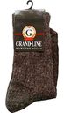 Носки мужские тёплые Grand Line шерсть цвет: коричневый меланж, 25 (38-40) р-р