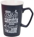 Кружка фарфоровая Good Coffee в ассортименте, 410мл