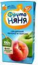 Сок ФРУТОНЯНЯ, яблочно-персиковый с мякотью, 200мл