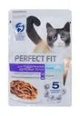 Корм влажный "Для поддержания здоровья кошек", Perfect Fit, 75 г, с лососем
