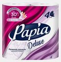 Туалетная бумага Papia Deluxe 4 рулона 4 слоя