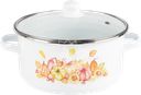 Кастрюля HOMECLUB Enamel, деколь, в ассортименте, 3.7л