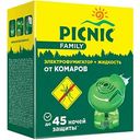 Электрофумигатор + жидкость от комаров Picnic Family 45 ночей, 30мл
