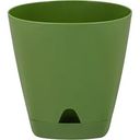 Горшок цветочный с поддоном InGreen Amsterdam оливковый, 14см×1,35л