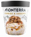 Мороженое пломбир Monterra Печенье и карамель, 298 г