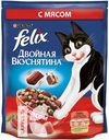 Корм FELIX Двойная вкуснятина с мясом сухой для кошек 750г