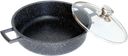 Жаровня HOMECLUB Marble 28см, литой алюминий, стеклянная крышка, 4.3л Арт. HC-28ST