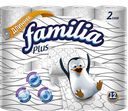 Бумага туалетная FAMILIA®, Плюс, 2-слойная, 12 рулонов 
