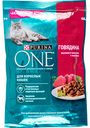 Корм для взрослых кошек Purina One говядина с морковью, 75 г