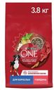 Корм сухой Purina One с говядиной и рисом для собак средних и крупных пород 3.8кг