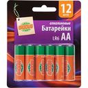 Батарейки алкалиновые Глобус AA/R6/LR6, 12 шт.