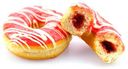 Донат с клубничной начинкой 70г
