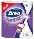 Бумажные кухонные полотенца белые «Premium» Zewa, 2 слоя, 2 рулона