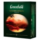 Чай черный GREENFIELD Голден Цейлон, 100 пакетиков 