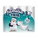 Туалетная бумага, Familia Trio, 3 слоя, 12 рулонов