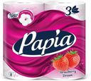 Туалетная бумага Papia Strawberry Dream 3 слоя 4 рулона
