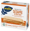 Хлебцы Wasa пшеничные тонкие цельнозерновые кунжутом и морской солью, 190 г