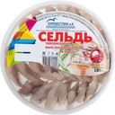Сельдь Буревестник и К филе-кусочки соленые в масле 180г