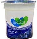 Йогурт греческий Lactica с черникой 3,4%, 120 г