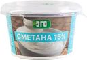 Сметана Эго 15% БЗМЖ 180г