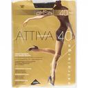Колготки женские Omsa Attiva цвет: fumo/тёмно-серый, размер 6, 40 den
