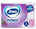 Туалетная бумага Zewa Плюс Сирень 2 слоя 12шт.