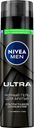 Гель для бритья NIVEA Men Ultra Черный с активным углем, 200мл