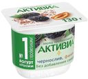 Биойогурт Активиа чернослив-финик-лен 2,9% Данон 130г БЗМЖ