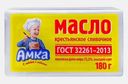 Масло сладкосливочное Амка Крестьянское 72.5% 180г