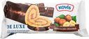 Рулет Kovis De Luxe бисквитный с шоколадно-ореховым кремом, 200г