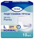 Подгузники-трусы для взрослых урологические Tena Pants размер L 100-135 см, 10 шт