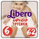 Трусики Libero Up&Go, XL, 13-20 кг, 62 шт