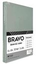 Простыня 1.5-спальная Bravo поплин цвет: зелёный, 150×215 см
