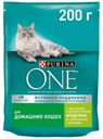 Сухой корм Purina ONE с индейкой и злаками повседневный для домашних кошек 200 г