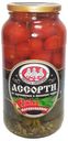 Ассорти овощное «Скатерть-Самобранка» из корнишонов и томатов черри, 1,415 л