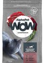 Сухой полнорационный корм Alphapet c говядиной и печенью для взрослых домашних кошек и котов AlphaPet WOW Superpremium, 1,5 кг