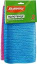 Полотенце "Хозяюшка Мила" микрофибра, 2 шт