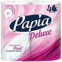 Туалетная бумага Papia Deluxe 4 слоя, 4 рулона
