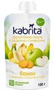 Пюре Kabrita Банан с печеньем и яблочным пюре с козьими сливками, с 8 месяцев, 100г