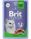 Корм влажный Brit Premium для взрослых кошек Цыпленок в желе, 85 г