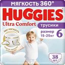 Подгузники-трусики для мальчиков Huggies Ultra Comfort 6 (15-25кг), 38шт.